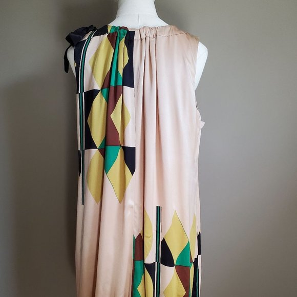 Tracy Reese 100% Silk Small Geometric Dress - Picture 5 of 9